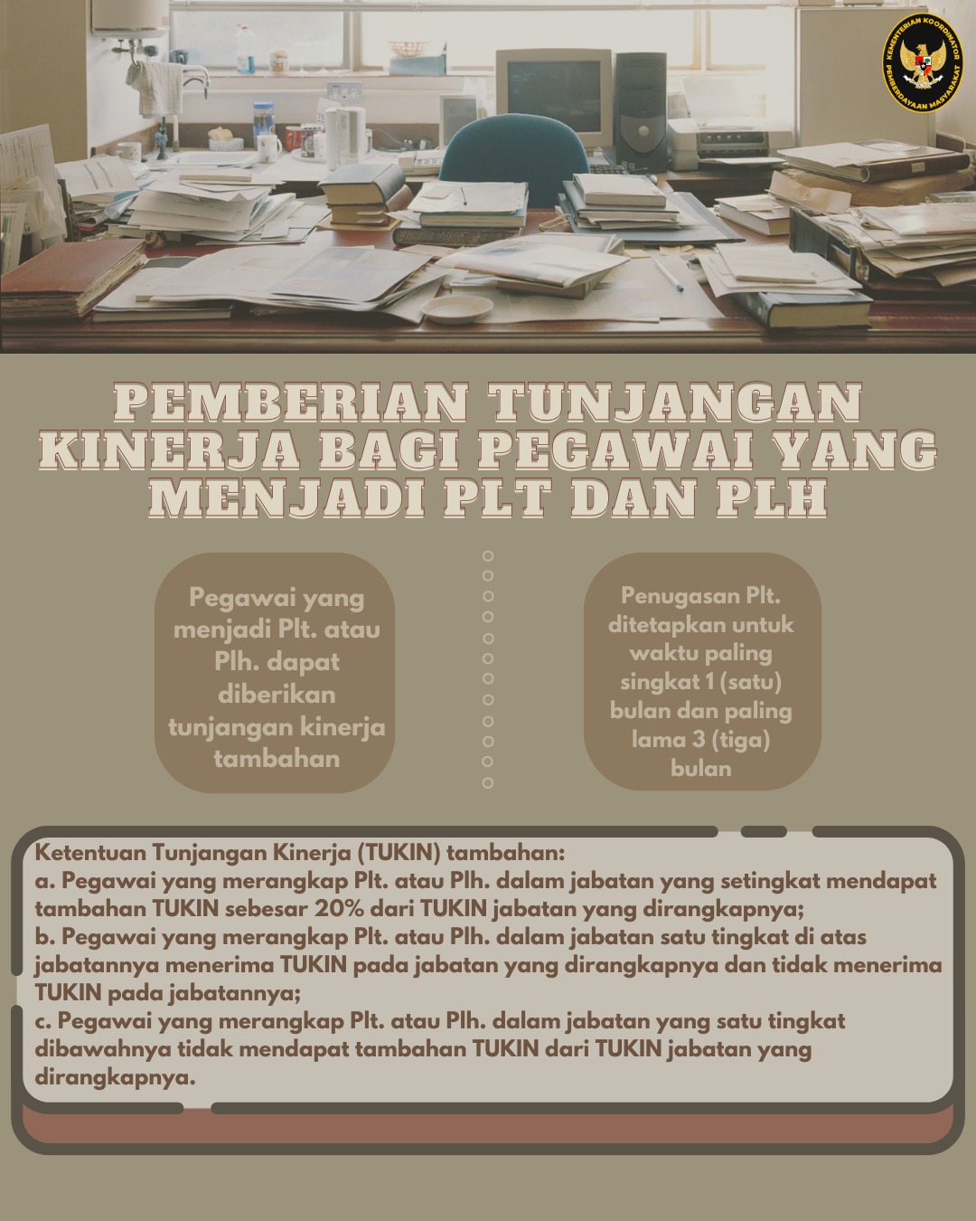Tunjangan Kinerja Pegawai di Lingkungan Kementerian Koordinator Bidang Pemberdayaan Masyarakat