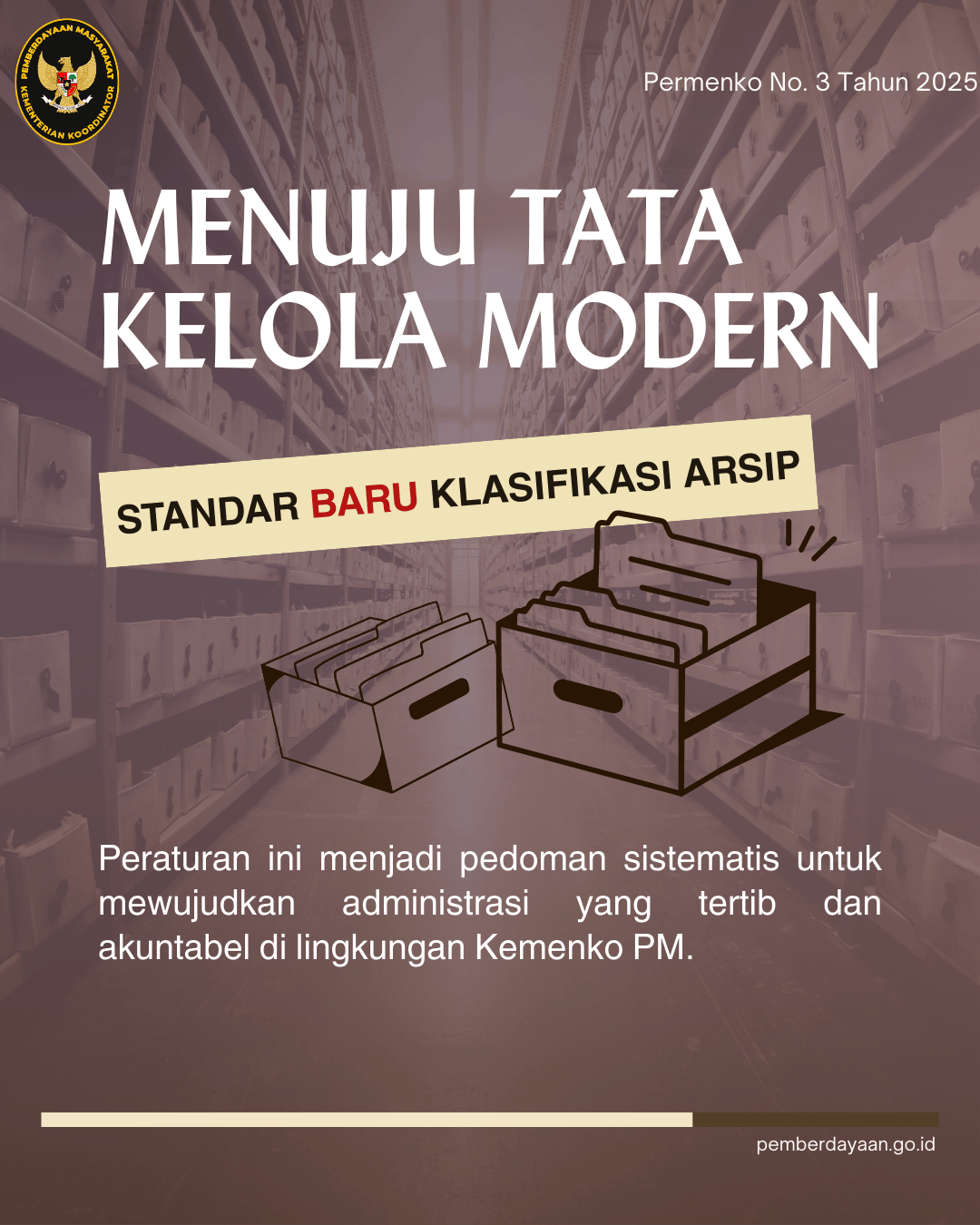 Klasifikasi Arsip di Lingkungan Kementerian Koordinator Bidang Pemberdayaan Masyarakat