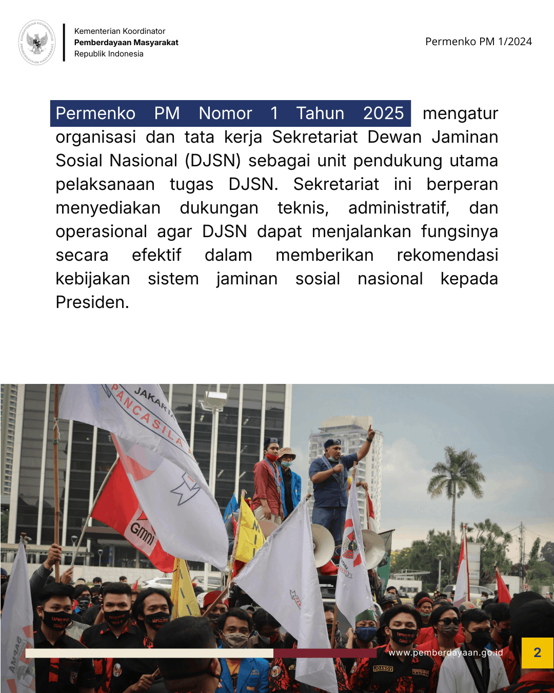 Organisasi dan Tata Kerja Sekretariat Dewan Jaminan Sosial Nasional